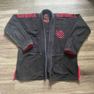 Sanabul A1 Brazilian Jiu Jitsu‎ Black Fighter Martial Arts Top Only